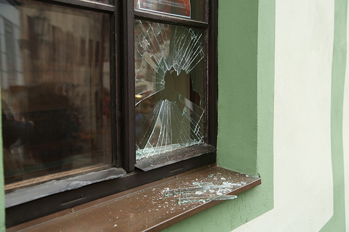A2B Glass are able to board up broken windows while they are being repaired in Shepshed.